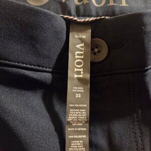 Vuori Pants Mens Size 33x30 Meta V430 Dark Blue